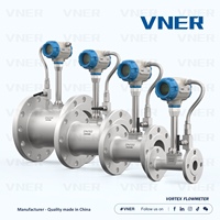 Débitmètre vortex en acier inoxydable haute pression DN15-DN400, normes PN ANSI, personnalisable OEM pour vapeurs, liquides, eau et huile