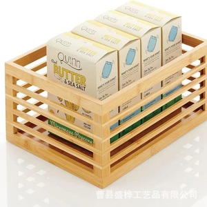 <b>Bamboo</b> Storage Basket Rectangle Handmade Food <b>Container</b> For Kitchen Fruit Vegetables Snacks Living Room Decor - Product Image 3