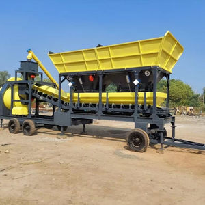 Centrale de mélange d'asphalte compacte 380V à moteur, équipement industriel jaune - Product Image 4