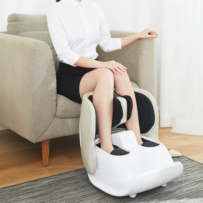 Plantar Fasciitis Relief Circulation Shiatsu Deep Kneading Vibrating Foot and Calf Massager for Stress Compression