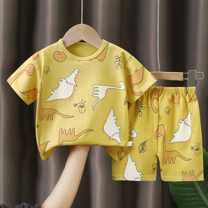 아기 티셔츠 남아 홈웨어 여아 잠옷 여름 아동복 - Product Image 2