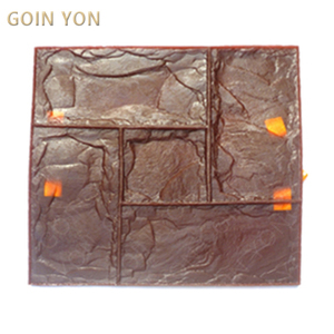 Moules en caoutchouc <span class=keywords><strong>de</strong></span> tapis <span class=keywords><strong>de</strong></span> tampon en béton PU <span class=keywords><strong>de</strong></span> haute qualité pour l'empreinte <span class=keywords><strong>de</strong></span> pavage en béton estampé - Product Image 1