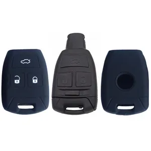 Custodia protettiva per chiave a distanza per auto in gomma siliconica per Fiat Croma Bravo Stilo accessori per custodia a 3 pulsanti proteggi il supporto della pelle