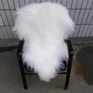 Haute qualité habillé tibétain fourrure d'agneau cacher longs cheveux bouclés mongole peau <span class=keywords><strong>de</strong></span> mouton fourrure plaque <span class=keywords><strong>laine</strong></span> jeter moelleux lit jeter - Product Image 3