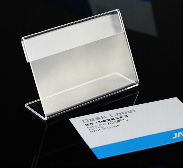 Clear Acrylic A6 Display Sign Holder for Office Home Store Restaurant-Customizable Size & Color