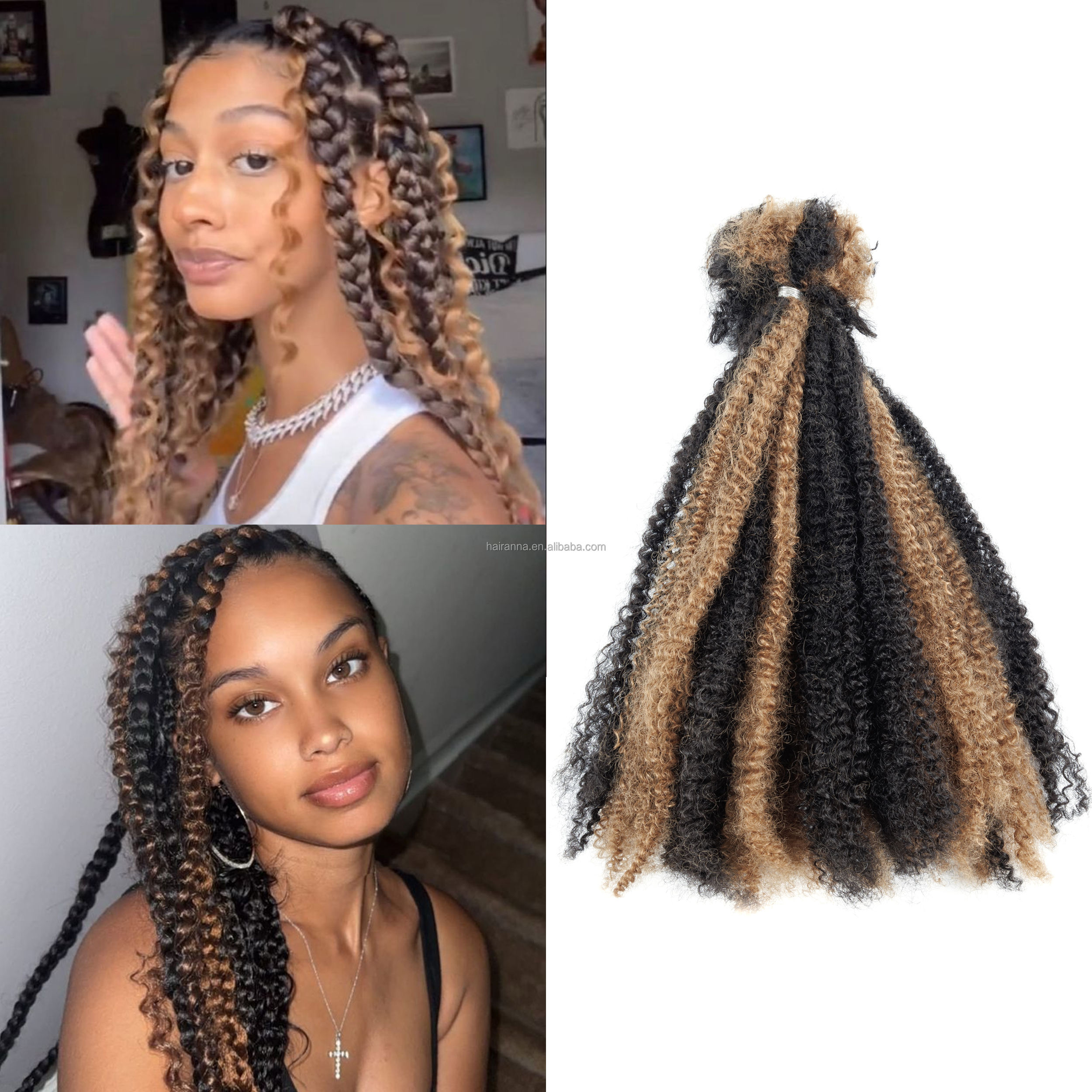 Extensions de cheveux tressés pré-étirés pour tresses africaines, paquets  synthétiques ombrés Yaki lisses, faciles à tresser, vente en gros -  AliExpress, image size:2500x2500
