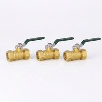 Vanne à bille manuelle à compression OEM LISHUI de haute qualité en laiton avec raccord BSP et garantie de 3 ans