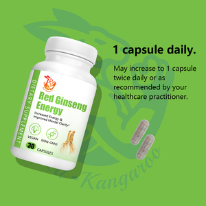 Healthcare Supplement <b>Red</b> Ginseng Energy Capsules for Mental Clarity Increase Energy Korean <b>Red</b> Ginseng Herbal Capsules - Product Image 3
