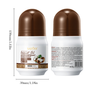 OEM SADOER 50ml <span class=keywords><strong>Coco</strong></span> Roll <span class=keywords><strong>Desodorante</strong></span> Stick Venta al por mayor portátil refrescante hidratante fragancia antitranspirante Regreshing Ball - Product Image 6