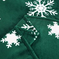 Couverture en peluche de Noël 100 % polyester, motif floral, en flanelle pour adulte, pour la décoration intérieure de Noël, vente en gros directe d'usine chinoise