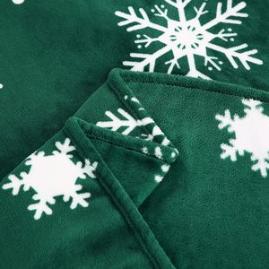 Trung Quốc Nhà Máy Bán Buôn Giáng Sinh Sang Trọng Tuyết Ném Chăn Dành Cho Người Lớn Flannel Chăn Cho Trang Trí Nội Thất Xmas Kỳ Nghỉ Chăn - Product Image 4