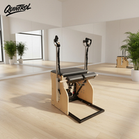 Quintrol Maple Pilates Ladder Barrel Correcteur de colonne vertébrale en bois pour entraînement à domicile, renforcement et étirement Pilates