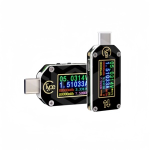 Medidor de Voltaje y Corriente de 6 Dígitos Tipo-C con Detección de Protocolo de Carga Rápida PD TC66, Probador de Capacidad USB - Product Image 1