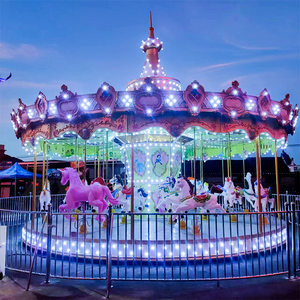 Giostra Cinese a 24 Posti in Vetroresina e Metallo <span class=keywords><strong>con</strong></span> <span class=keywords><strong>Cavalli</strong></span> Colorati per Parchi di Divertimento - Product Image 6