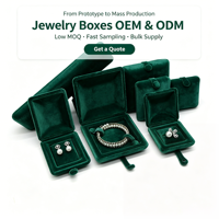 Boîte à bijoux personnalisée avec logo, fermeture à bouton carré embossé, emballage de luxe haut de gamme pour bijoux, vente en gros de marques