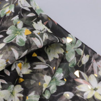 Tissu en mousseline de soie doré 30D tissu en polyester crêpe mousseline de soie pour vêtements robe femme