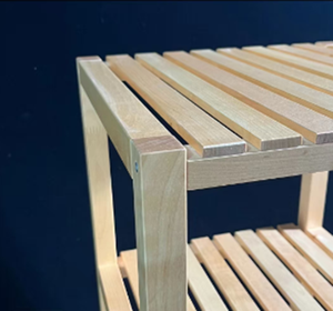 Swedish Brand High-quality Solid <strong>Wood</strong> Birch Storage <strong>Shelf</strong> Modern Design 5 <strong>Shelves</strong> Outdoor &amp; Hotel Use - Product Image 2