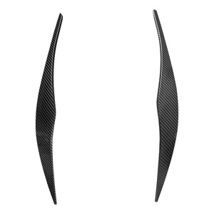 Cubierta para Manija de Puerta de Coche con Textura de Fibra de Carbono, 48.6cm, Negro Brillante, Adhesivo ABS para Carrocería, Modificación Exterior Automotriz - Product Image 2