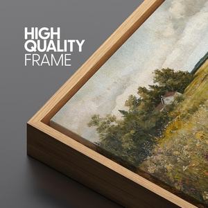 Contemporary Landscape Oil <b>Painting</b> Hand-Painted <b>Framed</b> Art <b>for</b> Retro-Modern Home Office Handmade Decor - Product Image 3