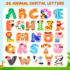 Joycat - Letras Magnéticas de Animales de Dibujos Animados Creativos, de PVC Suave, Resistentes al Agua, de Colores Mezclados, para Uso Diario, Imanes para Refrigerador, Juguetes Educativos - Product Image 3