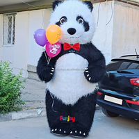 2.6m ours polaire gonflable Costume rue drôle Panda mascotte Costume fête Cosplay peluche poupée gonflable mascotte Costume
