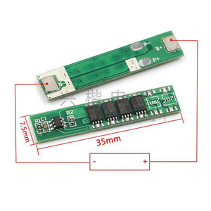Placa de Protección de Batería de Iones de Litio de 3.7V de Una Celda, 4 Mosfet, 18650, Polímero, 7.5A, PCB - Product Image 1
