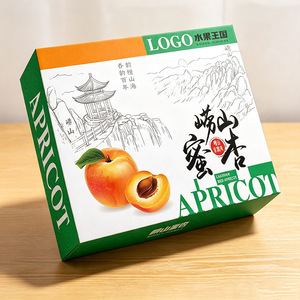 Caja de Embalaje para Frutas de la Marca Zhongmao Paper Industry, 3 Capas, Cartón E Pit de 140G, Caja de Regalo para Frutas con Impresión de Logotipo - Product Image 2