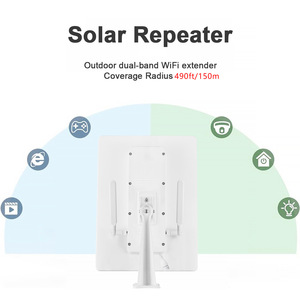 Répéteur de diffusion en direct extérieur amélioré, <span class=keywords><strong>routeur</strong></span> <span class=keywords><strong>solaire</strong></span>, station de base Wi-Fi sans fil pour une couverture longue portée, robuste - Product Image 2
