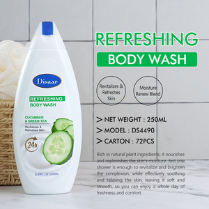 Gel douche rafraîchissant Disaar au concombre et au thé vert, hydratation et revitalisation 24h, <span class=keywords><strong>pour</strong></span> <span class=keywords><strong>une</strong></span> <span class=keywords><strong>peau</strong></span> éclatante - Product Image 2