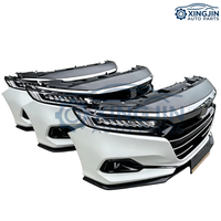 Kit de carrocería completo para Honda Accord: Parachoques con parrilla, ventilador de radiador, luces antiniebla, labio delantero y componentes frontales (compra a granel)