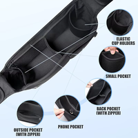 Sac organisateur de poussette bébé en néoprène Durable de grande capacité pour activité de plein air sac à couches de voyage multifonction personnalisé