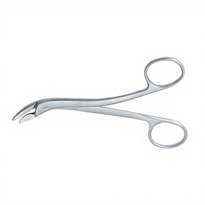 Pince à ligature incurvée en acier inoxydable de haute qualité de 14 cm, fabricant d'instruments chirurgicaux - Product Image 3
