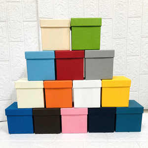 Quality Custom Logo Colorful Square Rigid <b>Boxes</b> With Lid Ivory Board Recyclable Gift Craft Packaging Box Luxury Jewellery Box - Product Image 1