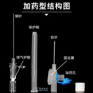 Aguja de Infusión Veterinaria Yankee Med 22G 24G 26G Desechable para Perros con Tapa de Heparina - Product Image 3