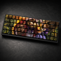 Juego de Teclas PBT con Sublimación de Tinta, 68 Teclas, Diseño Personalizado de Fantasía, Perfil Cherry, para Teclado de Juegos, Venta al Por Mayor