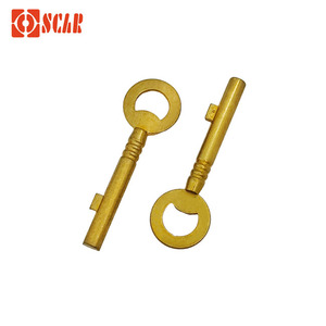 Clé vierge de poignée de porte OSCAR de haute qualité P35BG en laiton avec forme unique pour clé de porte de sécurité de chambre - Product Image 4