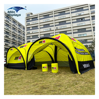 Tentes gonflables de marque 5x5 m, salon professionnel, TPU imperméable, gazebo gonflable, tente de réception pour événements artisanaux, course automobile