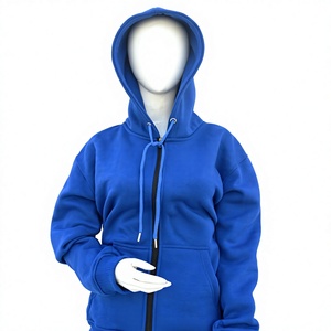 Sweat à capuche décontracté respirant en molleton athlétique bleu roi pour femme, vêtements de sport performants, logo personnalisé, fournisseur en gros de vêtements - Product Image 1