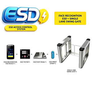Portillon tournant antistatique ESD CE SUS304 <span class=keywords><strong>pour</strong></span> salle blanche, contrôle d'accès et test électrostatique corporel - Prix compétitif - Product Image 1
