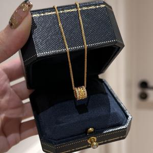 Nouveau collier pendentif en argent pur S925 de style chinois, gourde en jade, moelle de jade, branches dorées, feuilles de jade, pendentifs fins - Product Image 5