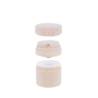 Bouteille de paille de blé en plastique biodégradable 60ml 100ml 150ml bouteille de pompe de lotion sans air cosmétiques