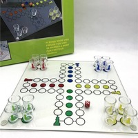 Jeu d'échecs à boire | Divertissement de fête amusant | Tasses colorées et plateau pliable