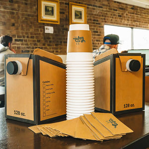 Suministros de cafetería 3L café frío caliente para llevar caja bolsa de vino en caja 1.5L dispensador de caja de café desechable con válvula de grifo - Product Image 1