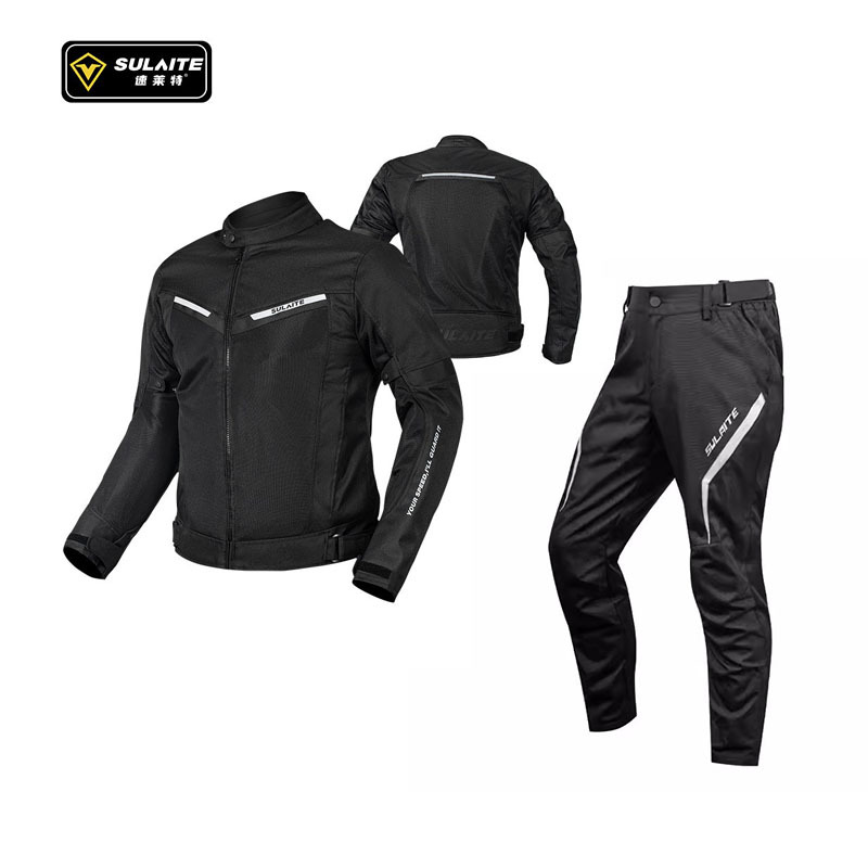 C1 Summer Cycling Jersey [Black] P1 Summer Cycling Pants [Beige]