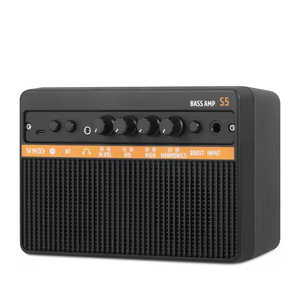 10W Mini <strong>Bass</strong> Amp Portable Rechargeable <strong>Bass</strong> Guitar <strong>Practice</strong> <strong>Amplifier</strong> with Dual Channel Clean Drive and Aux Jack ABS - Product Image 1