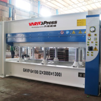 Presse à chaud automatique pour panneaux MDF et aggloméré, machine de travail du bois, presse Vario, moteur 28,75 kW, cuve sous pression, garantie 1 an