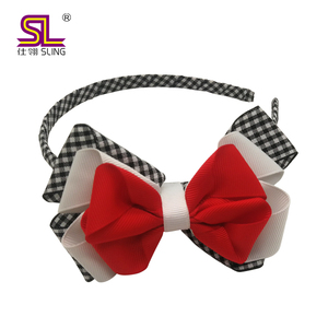 Fermagli per capelli per coccinella per bambini alla moda stile Boutique fiocchi di nastro in gros-grain <span class=keywords><strong>con</strong></span> scultura a cimice fortunato - Product Image 4