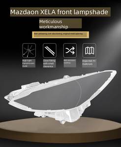 Cubierta de Lente de Faro Delantero para Mazda 3 Axela 2014 2015 2016, Carcasa de Faro Delantero Transparente de <span class=keywords><strong>PC</strong></span>, Reemplazo de <span class=keywords><strong>Cristal</strong></span> de Faro LED - Product Image 3