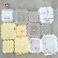 Moule de chaussée bloc de pavé Silicone Interlock plâtre carrelage moule de pavage en plastique