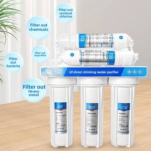 ผู้ผลิตขายส่งเครื่องกรองน้ำ 10 นิ้ว ระดับ 5 ระบบกรองแบบอัลตร้าฟิลเตรชั่น สำหรับกรองน้ำประปาดื่มได้โดยตรง คู่มือการใช้งาน รับประกัน 1 ปี - Product Image 2